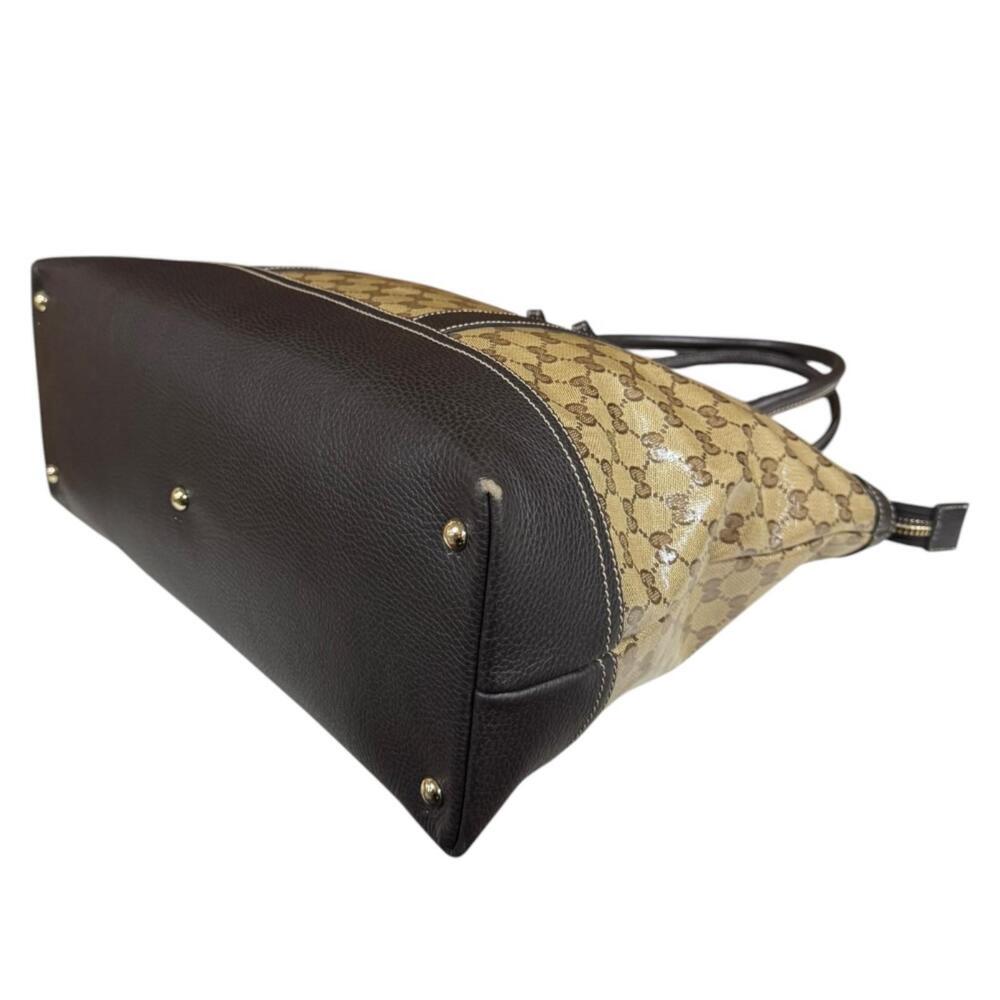 Gucci GG Crystal Tote Bag Canvas Brown - Picture 5 of 8